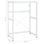 vidaXL Cadru chiuvetă de baie, alb, 59x38x83 cm, fier vidaXL Cadru chiuvetă de baie, alb, 59x38x83 cm, fier