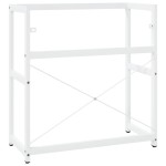 vidaXL Cadru chiuvetă de baie, alb, 79x38x83 cm, fier vidaXL Cadru chiuvetă de baie, alb, 79x38x83 cm, fier