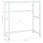 vidaXL Cadru chiuvetă de baie, alb, 79x38x83 cm, fier vidaXL Cadru chiuvetă de baie, alb, 79x38x83 cm, fier