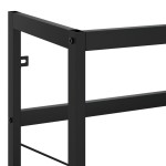 vidaXL Cadru chiuvetă de baie, negru, 40x38x83 cm, fier vidaXL Cadru chiuvetă de baie, negru, 40x38x83 cm, fier