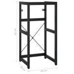 vidaXL Cadru chiuvetă de baie, negru, 40x38x83 cm, fier vidaXL Cadru chiuvetă de baie, negru, 40x38x83 cm, fier
