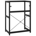 vidaXL Cadru chiuvetă de baie, negru, 59x38x83 cm, fier vidaXL Cadru chiuvetă de baie, negru, 59x38x83 cm, fier