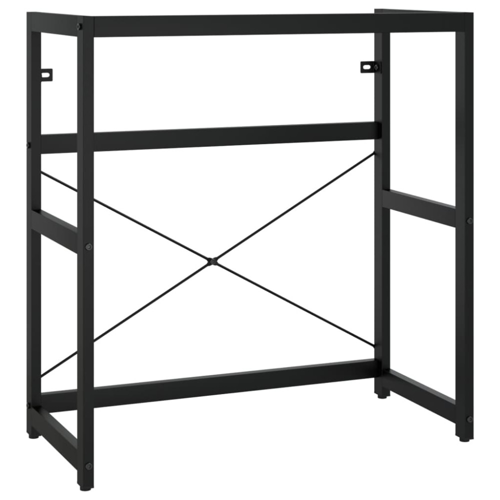 vidaXL Cadru chiuvetă de baie, negru, 79x38x83 cm, fier