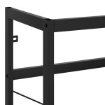 vidaXL Cadru chiuvetă de baie, negru, 79x38x83 cm, fier vidaXL Cadru chiuvetă de baie, negru, 79x38x83 cm, fier