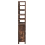 vidaXL Bibliotecă maro închis, 46x24x140 cm, lemn masiv de paulownia vidaXL Bibliotecă maro închis, 46x24x140 cm, lemn masiv de paulownia