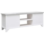 vidaXL Comodă TV,alb și gri, 108x30x40 cm, lemn masiv de paulownia