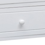 vidaXL Comodă TV,alb, 108x30x40 cm, lemn masiv de paulownia