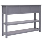 vidaXL Dulap, gri, 108x30x76 cm, lemn masiv paulownia