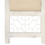 vidaXL Paravan de cameră cu 4 panouri, crem, 140x165 cm, textil vidaXL Paravan de cameră cu 4 panouri, crem, 140x165 cm, textil