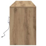 vidaXL Cabinet TV cu lumini cu bandă LED cu sertar cu depozitare Maro 181 x 34 x 50 cm vidaXL Cabinet TV cu lumini cu bandă LED cu sertar cu depozitare Maro 181 x 34 x 50 cm