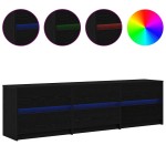 vidaXL Cabinet TV cu sertar Negru 182 x 34 x 50 cm Lemn compozit vidaXL Cabinet TV cu sertar Negru 182 x 34 x 50 cm Lemn compozit