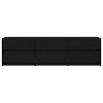 vidaXL Cabinet TV cu sertar Negru 182 x 34 x 50 cm Lemn compozit vidaXL Cabinet TV cu sertar Negru 182 x 34 x 50 cm Lemn compozit