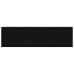 vidaXL Cabinet TV cu sertar Negru 182 x 34 x 50 cm Lemn compozit vidaXL Cabinet TV cu sertar Negru 182 x 34 x 50 cm Lemn compozit