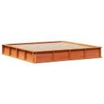 vidaXL Cadru de pat cu depozitare Maro ceruit 200 x 200 cm lemn