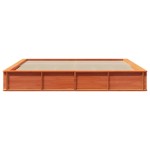 vidaXL Cadru de pat cu depozitare Maro ceruit 200 x 200 cm lemn