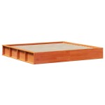 vidaXL Cadru de pat cu depozitare Maro ceruit 200 x 200 cm lemn