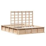 vidaXL Cadru de pat cu depozitare Lemn de pin masiv 210 x 168 x 30 cm
