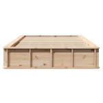 vidaXL Cadru de pat cu depozitare Lemn de pin masiv 210 x 158 x 30 cm