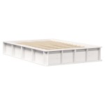 vidaXL Cadru de pat Alb 210 x 158 x 30 cm Lemn de pin masiv vidaXL Cadru de pat Alb 210 x 158 x 30 cm Lemn de pin masiv