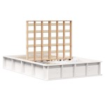 vidaXL Cadru de pat Alb 210 x 158 x 30 cm Lemn de pin masiv vidaXL Cadru de pat Alb 210 x 158 x 30 cm Lemn de pin masiv