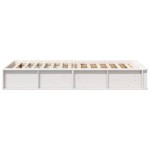 vidaXL Cadru de pat cu depozitare Alb 80 x 200 cm lemn vidaXL Cadru de pat cu depozitare Alb 80 x 200 cm lemn