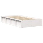 vidaXL Cadru de pat cu depozitare Alb 80 x 200 cm lemn vidaXL Cadru de pat cu depozitare Alb 80 x 200 cm lemn