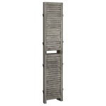 vidaXL Separator cameră cu 3 panouri, gri, 106,5x166 cm, lemn masiv vidaXL Separator cameră cu 3 panouri, gri, 106,5x166 cm, lemn masiv