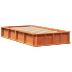 vidaXL Cadru de pat cu depozitare Maro ceruit 90 x 190 cm Lemn masiv