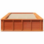 vidaXL Cadru de pat cu depozitare Maro ceruit 90 x 190 cm Lemn masiv