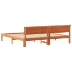 vidaXL Cadru de pat Maro ceruit 200 x 200 cm Lemn masiv de pin vidaXL Cadru de pat Maro ceruit 200 x 200 cm Lemn masiv de pin