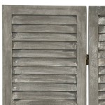 vidaXL Paravan de cameră cu 4 panouri, gri, 143x166 cm, lemn masiv vidaXL Paravan de cameră cu 4 panouri, gri, 143x166 cm, lemn masiv