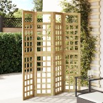 vidaXL Ecran de Intimitate pentru Exterior - 4 Panouri, Lemn de Pin Trat