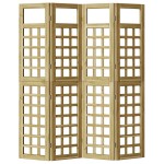 vidaXL Ecran de Intimitate pentru Exterior - 4 Panouri, Lemn de Pin Trat