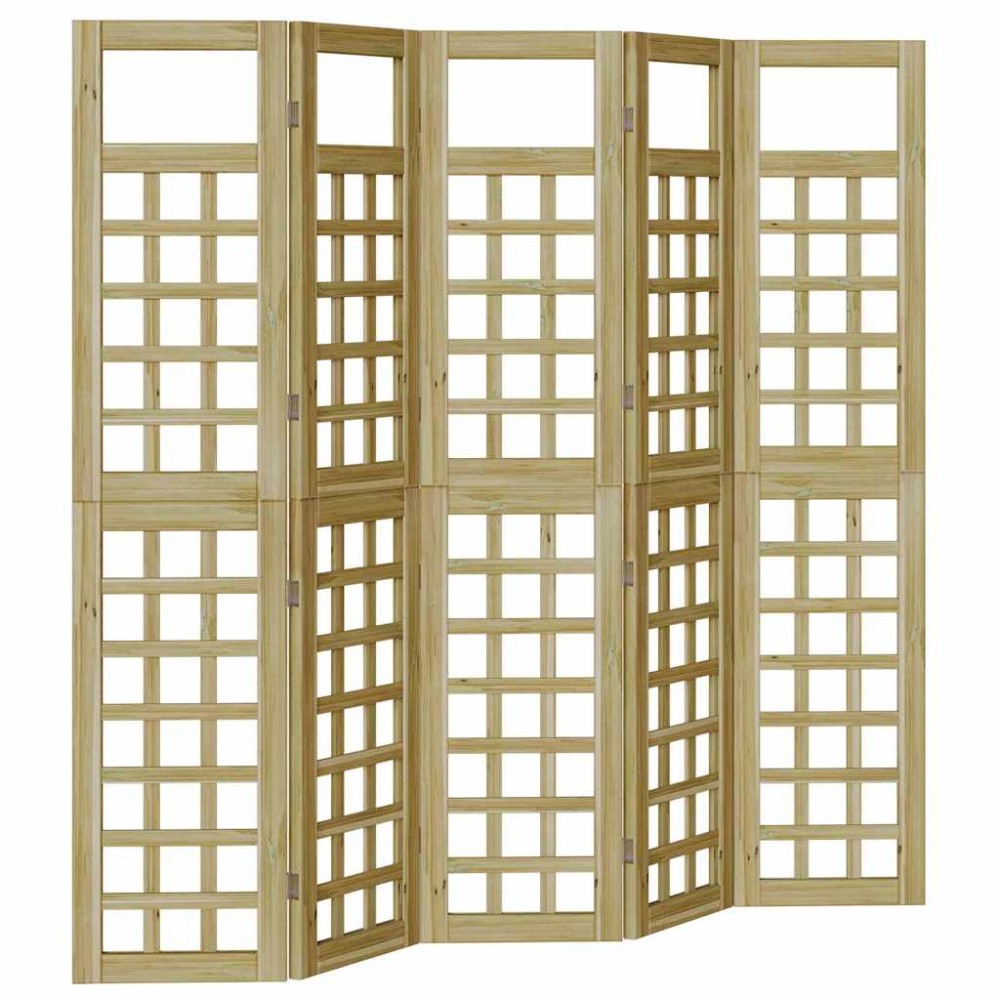 vidaXL Ecran de intimitate pentru exterior 5 pcs Maro 200 x 180 cm