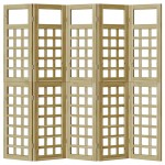 vidaXL Ecran de intimitate pentru exterior 5 pcs Maro 200 x 180 cm vidaXL Ecran de intimitate pentru exterior 5 pcs Maro 200 x 180 cm