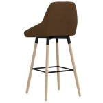 vidaXL Scaun de bar, maro, material textil vidaXL Scaun de bar, maro, material textil