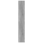 vidaXL Bibliotecă cu raft sonoma gri 80 x 30 x 198 cm Lemn compozit