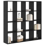 vidaXL Dulap pentru cărți Stejar negru 137.5 x 29 x 137.5 cm vidaXL Dulap pentru cărți Stejar negru 137.5 x 29 x 137.5 cm