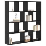 vidaXL Dulap pentru cărți Stejar negru 132 x 29 x 141.5 cm vidaXL Dulap pentru cărți Stejar negru 132 x 29 x 141.5 cm