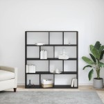 vidaXL Dulap pentru cărți Stejar negru 132 x 29 x 141.5 cm vidaXL Dulap pentru cărți Stejar negru 132 x 29 x 141.5 cm