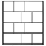 vidaXL Dulap pentru cărți Stejar negru 132 x 29 x 141.5 cm vidaXL Dulap pentru cărți Stejar negru 132 x 29 x 141.5 cm