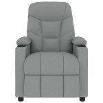 vidaXL Fotoliu de masaj, gri deschis, material textil