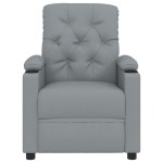 vidaXL Fotoliu rabatabil, gri deschis, material textil