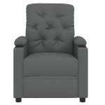 vidaXL Fotoliu rabatabil, gri închis, material textil