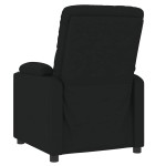 vidaXL Fotoliu rabatabil, negru, material textil vidaXL Fotoliu rabatabil, negru, material textil