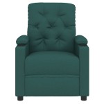 vidaXL Fotoliu rabatabil, verde închis, material textil vidaXL Fotoliu rabatabil, verde închis, material textil