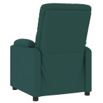 vidaXL Fotoliu rabatabil, verde închis, material textil vidaXL Fotoliu rabatabil, verde închis, material textil