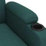 vidaXL Fotoliu rabatabil, verde închis, material textil vidaXL Fotoliu rabatabil, verde închis, material textil