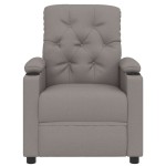 vidaXL Fotoliu rabatabil, gri taupe, material textil