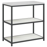 vidaXL Set de depozitare pentru bucătărie 2 pcs Alb 180 x 50 x 92 cm